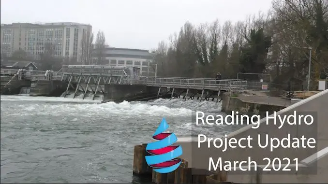 Reading Hydro project update 2021